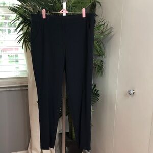 Armani Collezioni Navy Straight Leg Pants